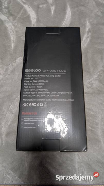 Gooloo GT4000 Plus jump starter booster Zamość