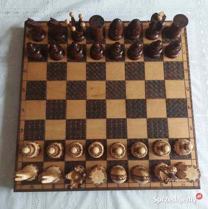 Drewniane szachy Logiczne Mysłowice sprzedam