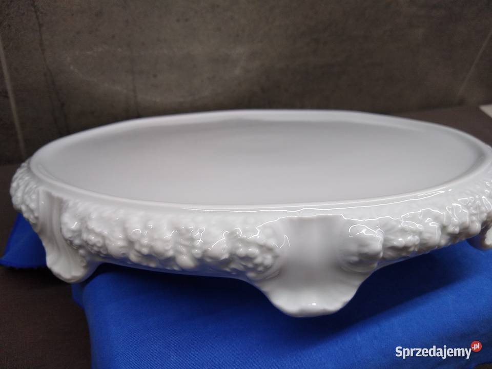 Tortownica na nóżkach Rosenthal Biała Maria