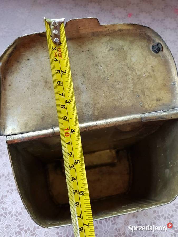 AluminiumPKPPiękna duża zabytkowa popielniczka z Barlinek