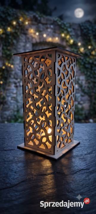 Eko Lampion Drewniany Model Ażur SzubalaArt Krapkowice