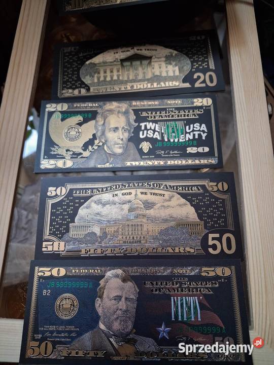 pieniądze banknoty kolekcjonerskie dolary euro Pozostałe Wałbrzych