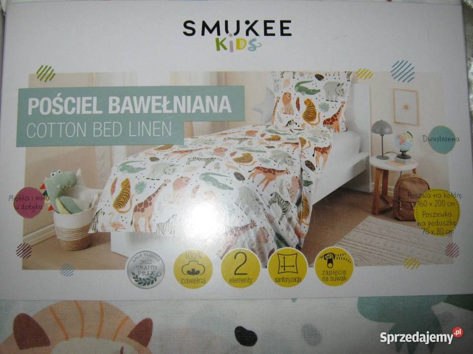 Pościel Bawełniana dzieci 3 sztuki Nowe Baranowo