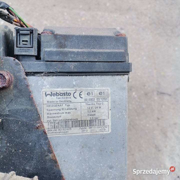 Webasto thermo top c 12v 26w Diesel lubuskie Gubin