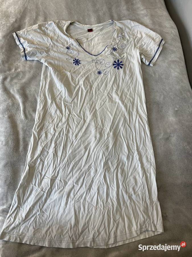 Piżama koszula nocna błękitna niebieska Luna Lux podkarpackie Jasło