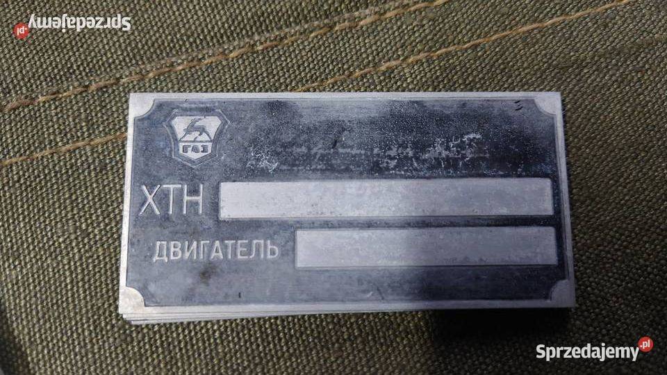 Tabliczka ozodbna gaz cccp chyba też uaz wolga Kraków