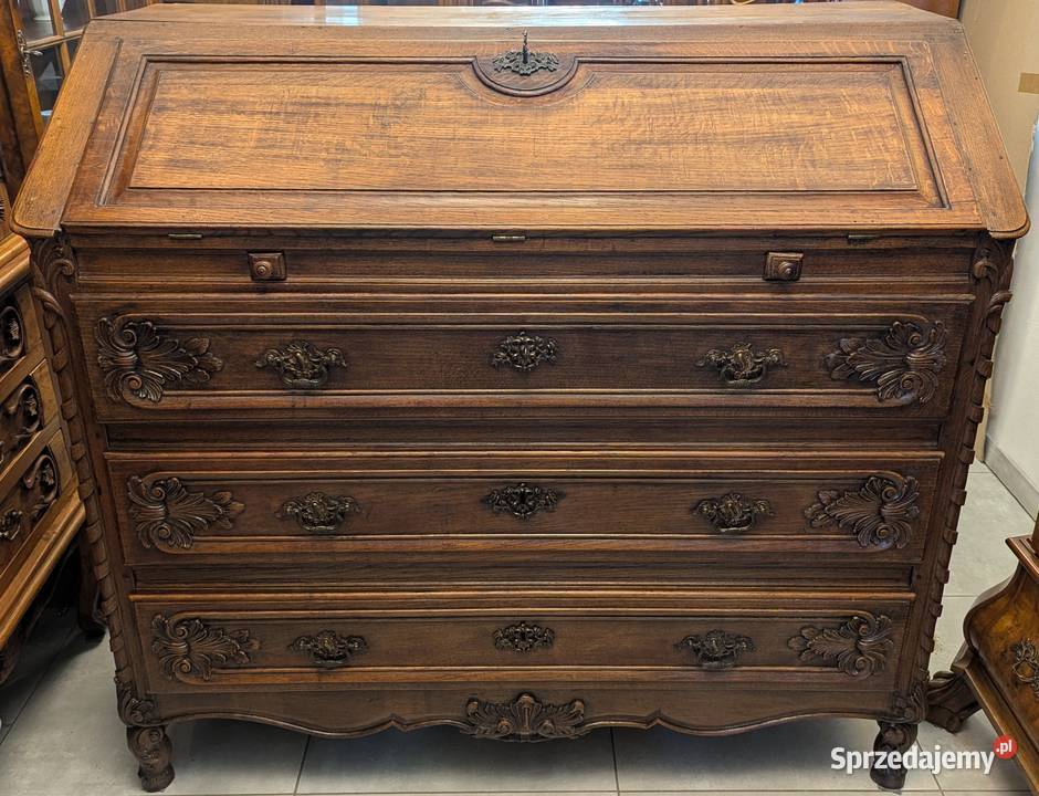 potęzny wspaniały dębowy sekretarzyksklep Meble Dąbrowa Górnicza