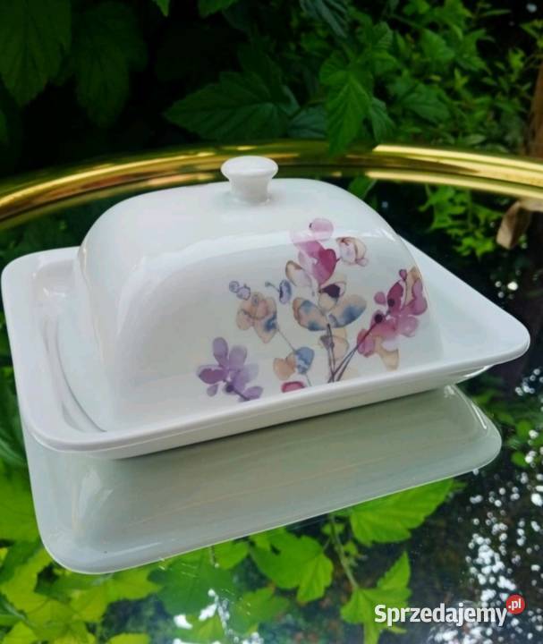 Maselnica zdobiona motywem floralnym Pabianice sprzedam