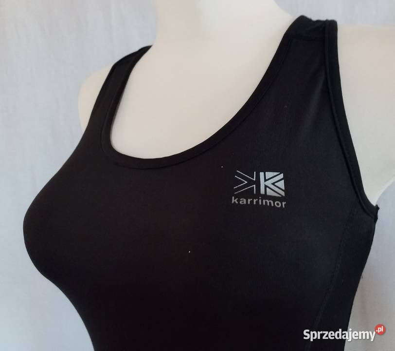 Koszulka czarna Damska bieganie r L12 Karrimor Odzież sportowa Białystok