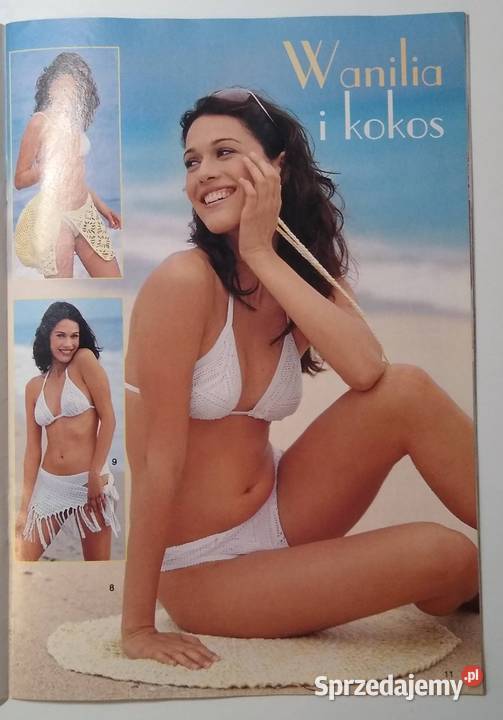 Dama w swetrze 82004 szydełko druty Gdańsk