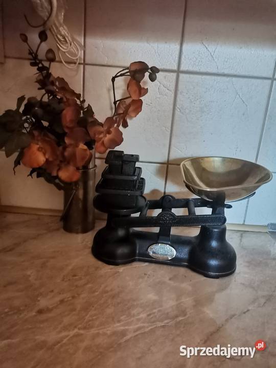 Stara Angielska waga szalkowa w stylu Art Deco Kraków