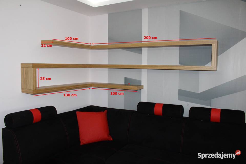 PÓŁKA WISZĄCA na ścianę KAŻDY WYMIAR