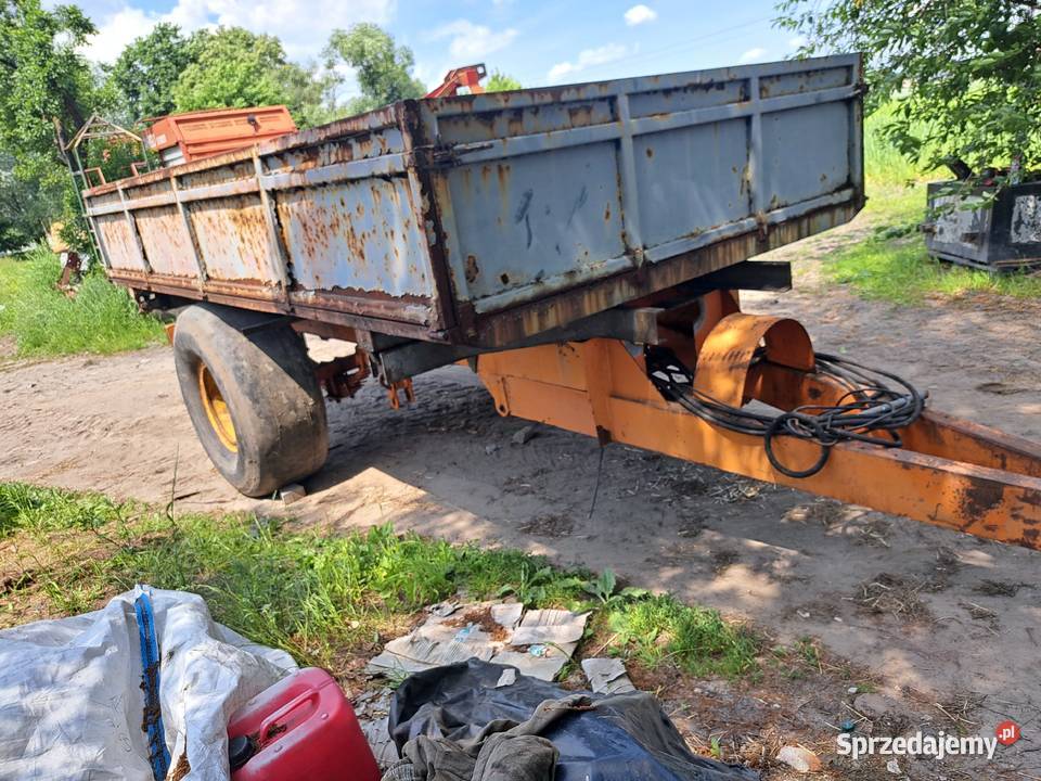 Przyczepa rolnicza wywrot 3 strony Burty 6 ton