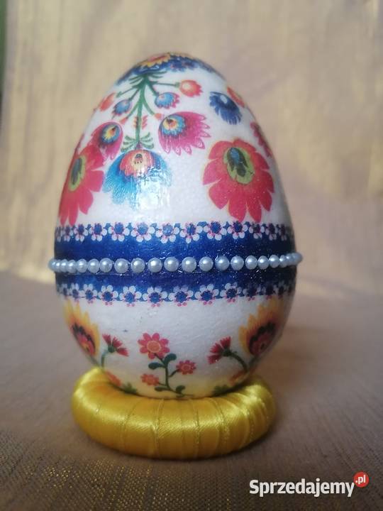 jajko pisanka ozdoba hand made jajo wielokolorowy Dekoracje i ozdoby mazowieckie Sierpc