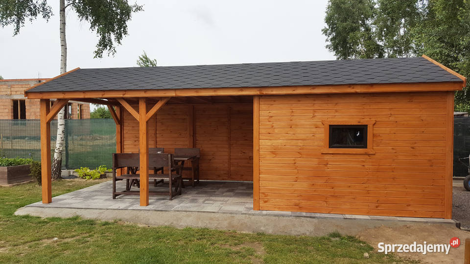 Drewniany domek letniskowy z altaną 2w1 5x3 m na łódzkie Łódź