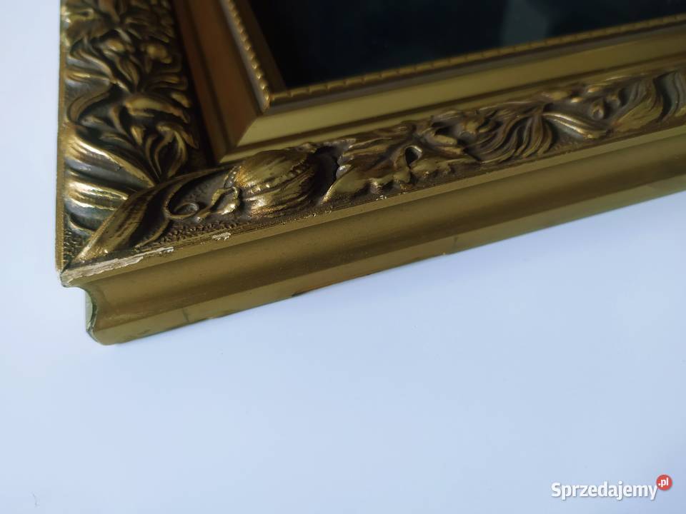 obraz w ozdobnej drewnianej ramie Warszawa