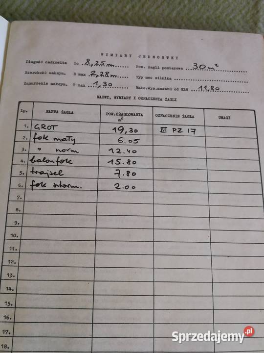 Dziennik Jachtowy sy West 197273 UNIKAT PRL Szczecin