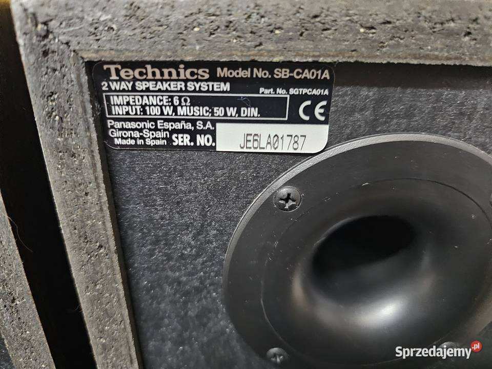 kolumny stereo Technics SBCA01A Słuchawki i głośniki Kraków