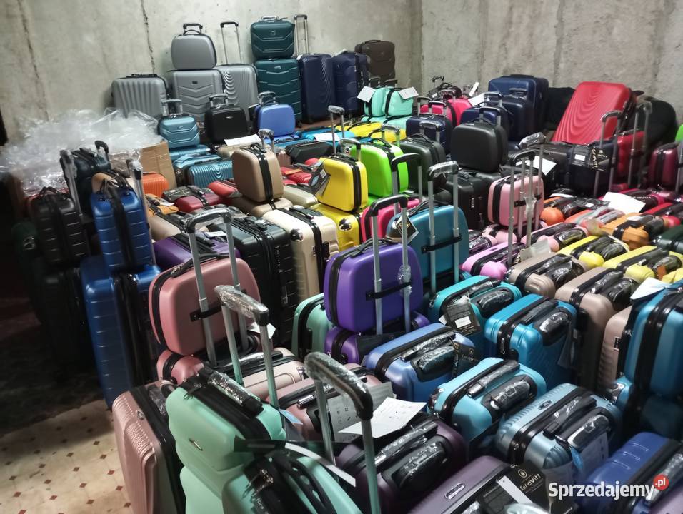 Walizki średnie na 4 kołach z abs podróżne Lublin sprzedam
