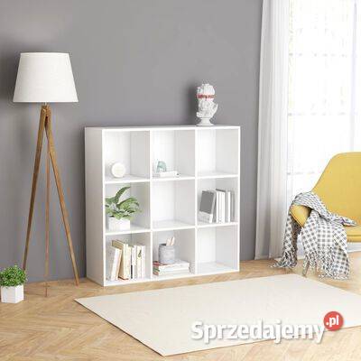 vidaXL Regał na książki biały 98 x 30 x 98 płyta Warszawa
