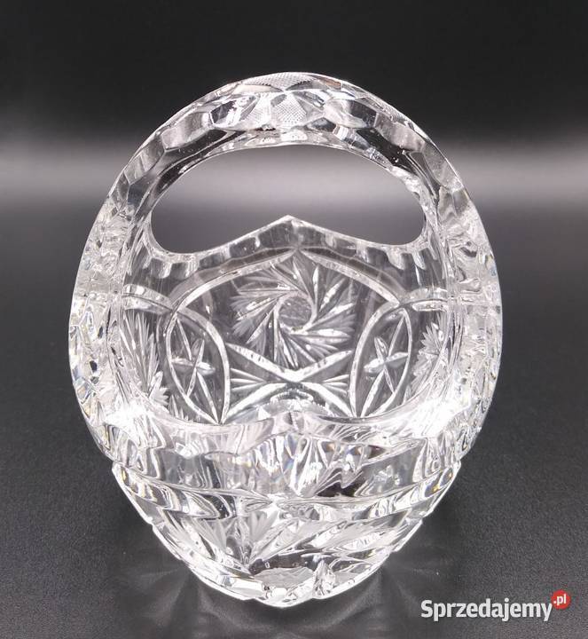 Vintage kryształowy koszyczek 2 pomorskie Gdańsk sprzedam