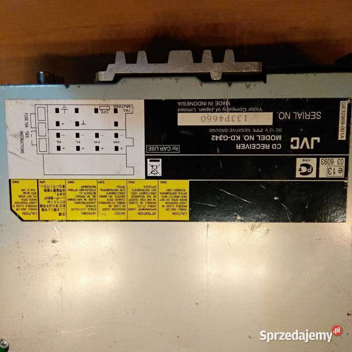 JVC KDG342 Radio samochodowe 4x50 WEqualizerMP3 dolnośląskie Świebodzice