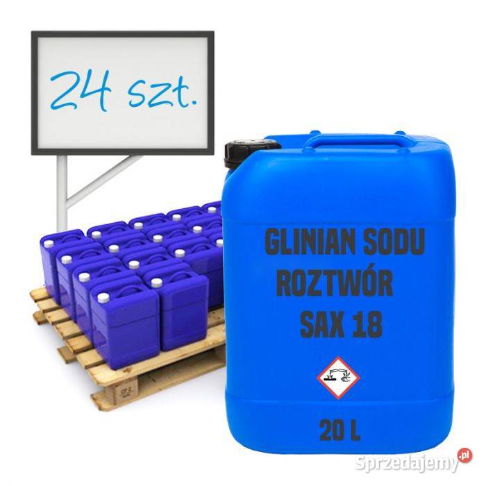 SAX 18 roztwór glinianu sodu 24 kanistry x 20 l sprzedam