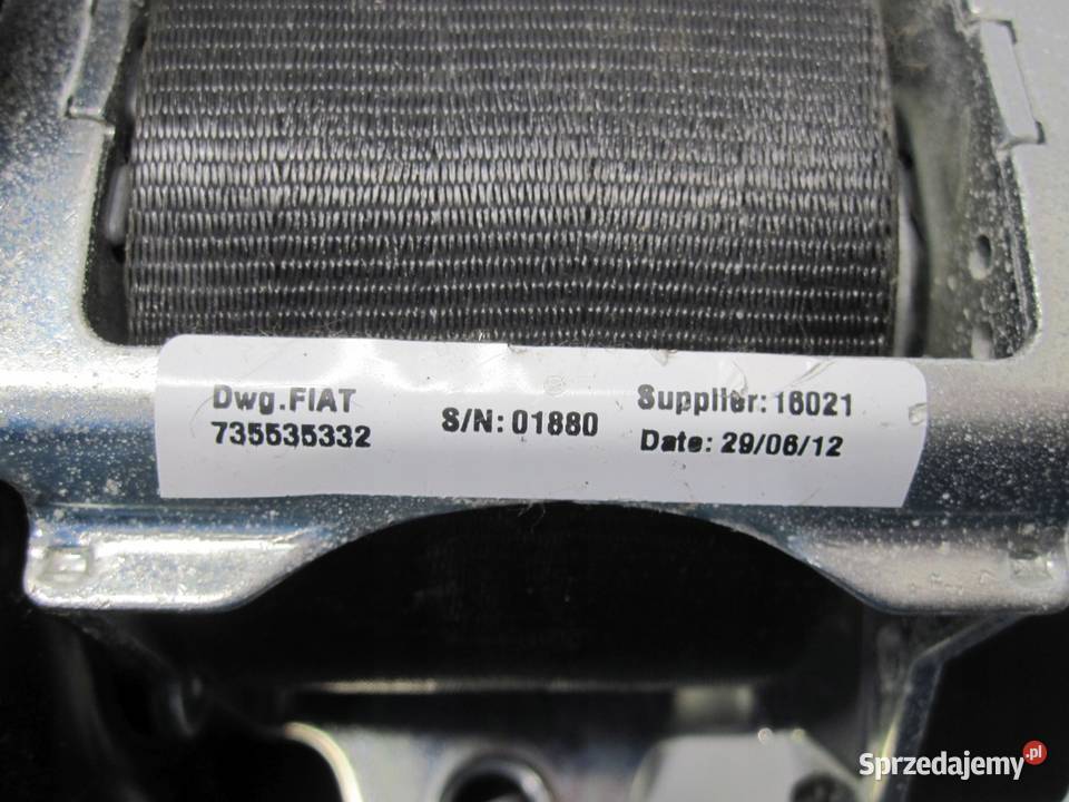 FIAT PUNTO EVO LIFT 13r pas bezpieczeństwa lewy świętokrzyskie Kielce sprzedam