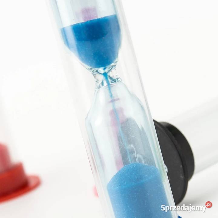 Klepsydry piaskowe odmierzające czas 6 sztuk wielokolorowy Termometry i minutniki Płock