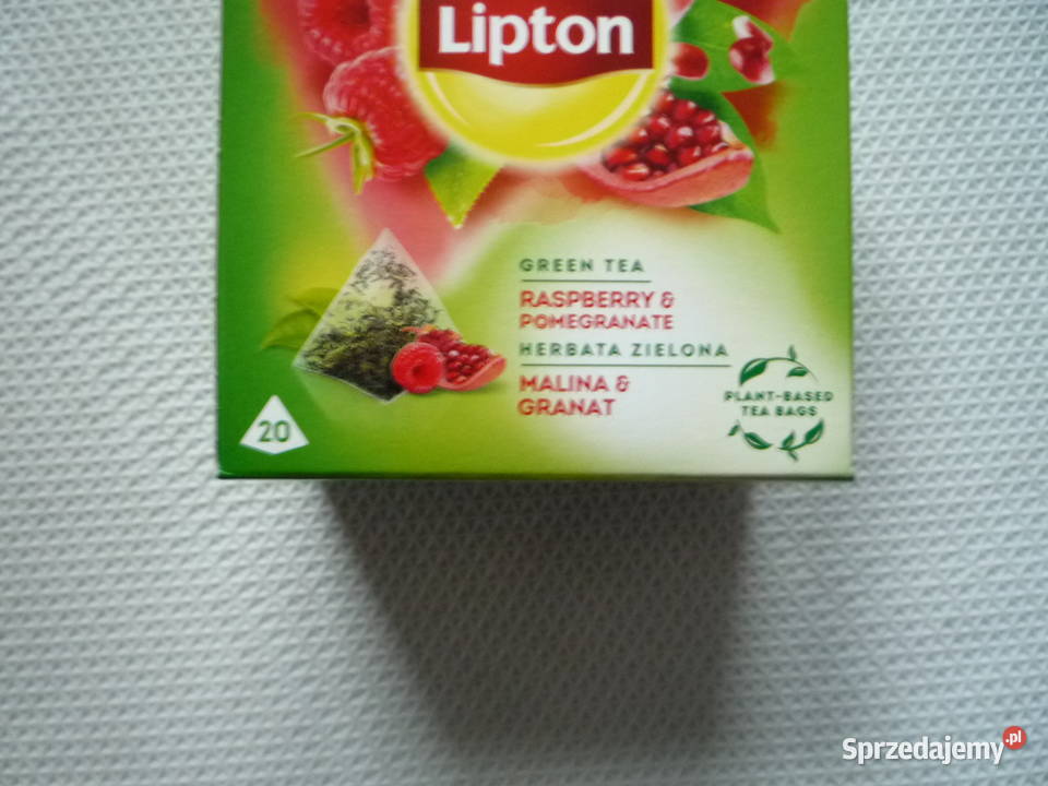 Herbata zielona aromatyzowana Lipton Malina i Szczecin