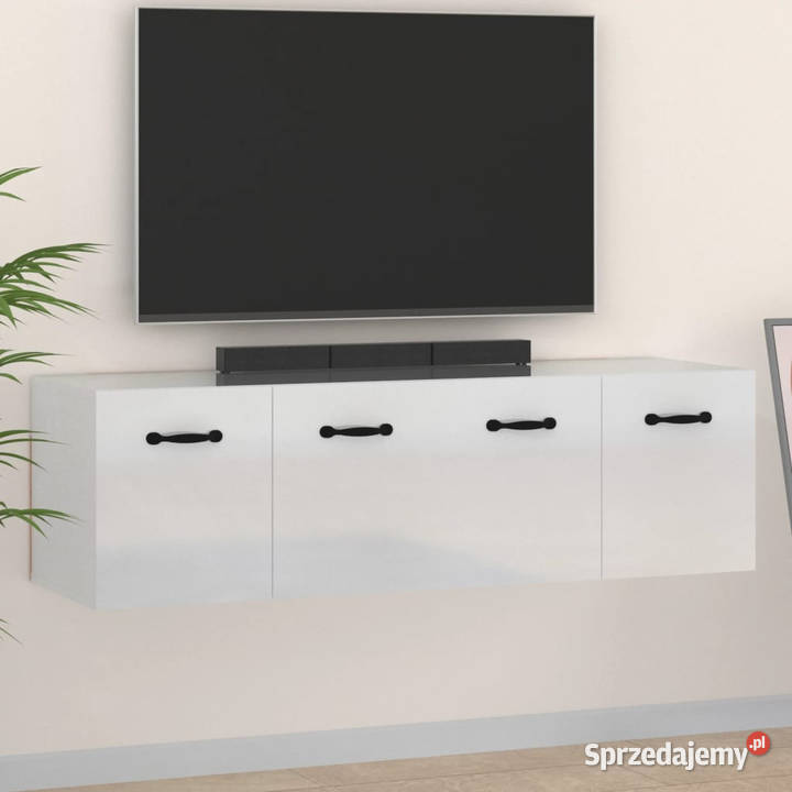 Szafki wiszące 2 Biały wysoki połysk 80x365x35 Warszawa sprzedam