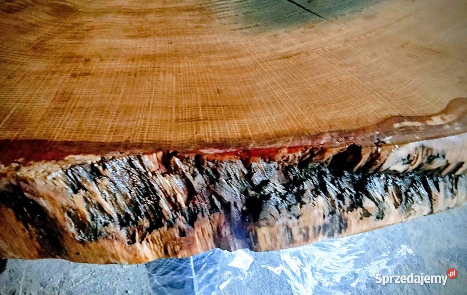 Stolik kawowy z plastra dębu 70cm