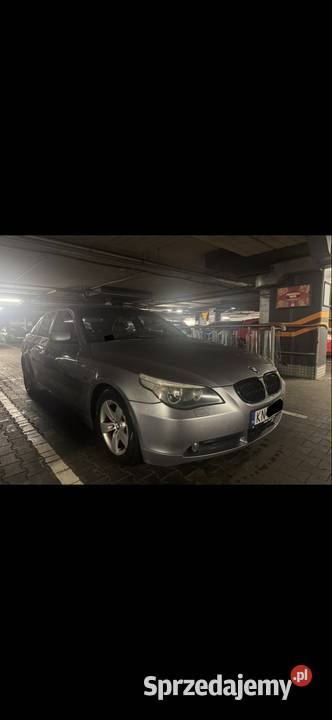 BMW Seria 5 520i srebrna LPG STAG 10 lat Sedan / Limuzyna Nowy Sącz