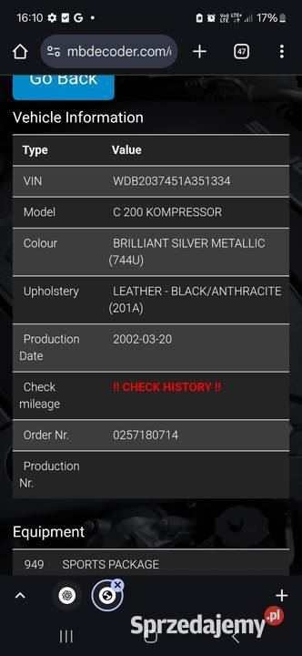 Mercedes benz c200k 20 kompresor 163 sportcoupe Lublin
