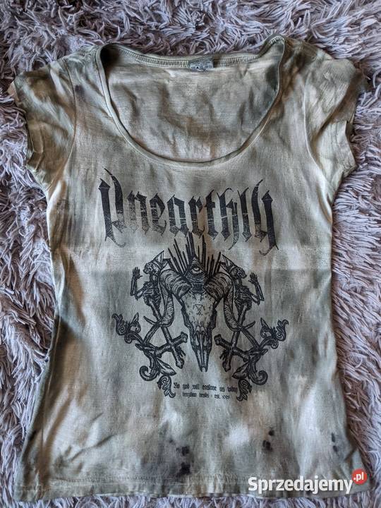 Tshirt damski blackmetalowego zespołu Unearthly wielkopolskie Poznań