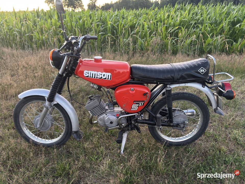 Simson s511 1989 motorower wielkopolskie Malanów