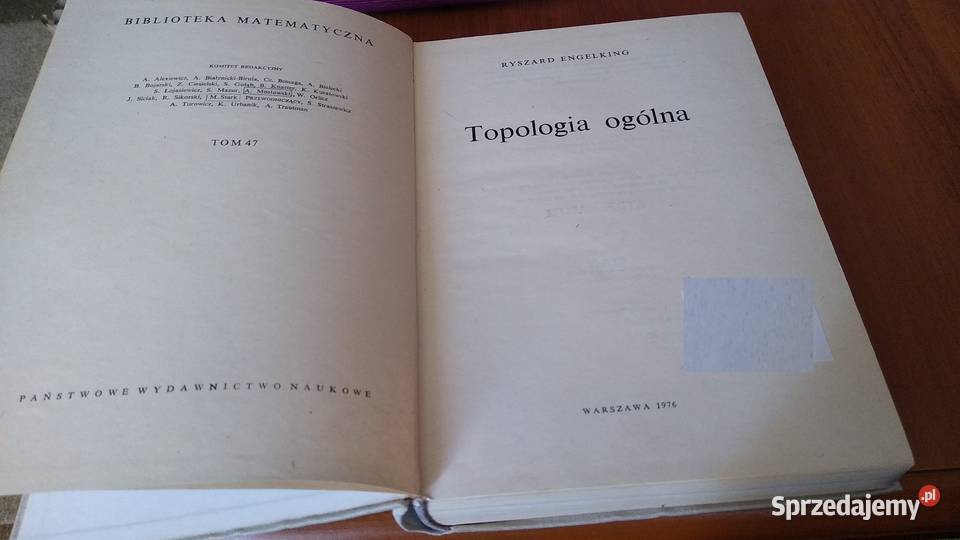 Topologia ogólna Biblioteka Matematyczna 47 matematyka, statystyka