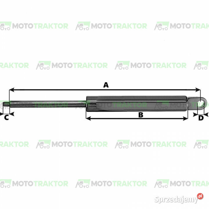 SIŁOWNIK GAZOWY SZYBERDACH MASSEY FERGUSON Rolnictwo Łążynek sprzedam