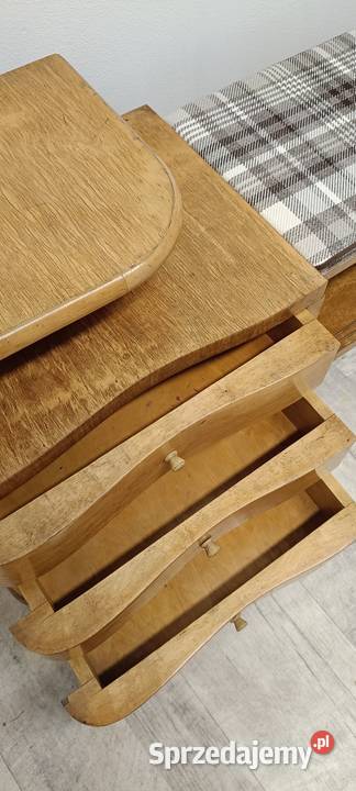 stara szafka na buty drewniana siedzisko pufa do Radomsko
