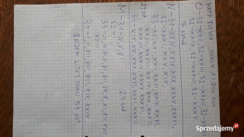 Wojskowe mapy tajne poufne PRL Golczowice