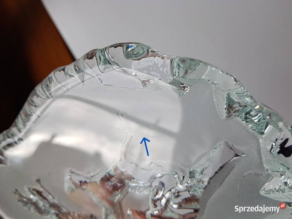 Figurka plakieta Pies i zając szkło Ząbkowice Dąbrowa Górnicza