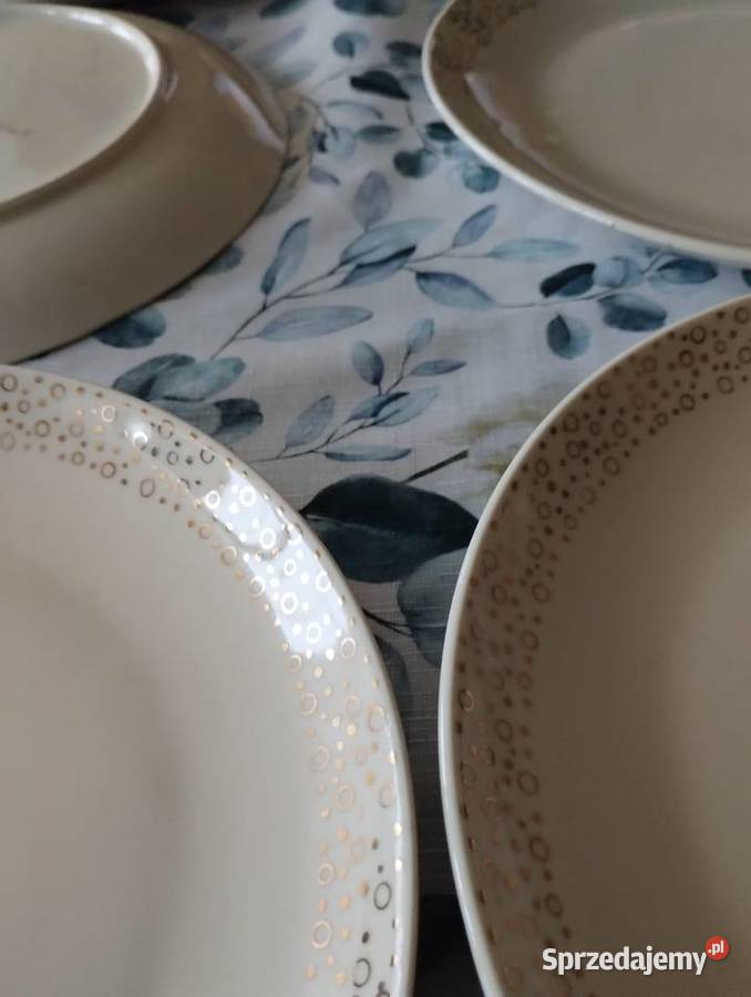 PRL Talerze porcelana Chodzież 6 płaskie Łódź