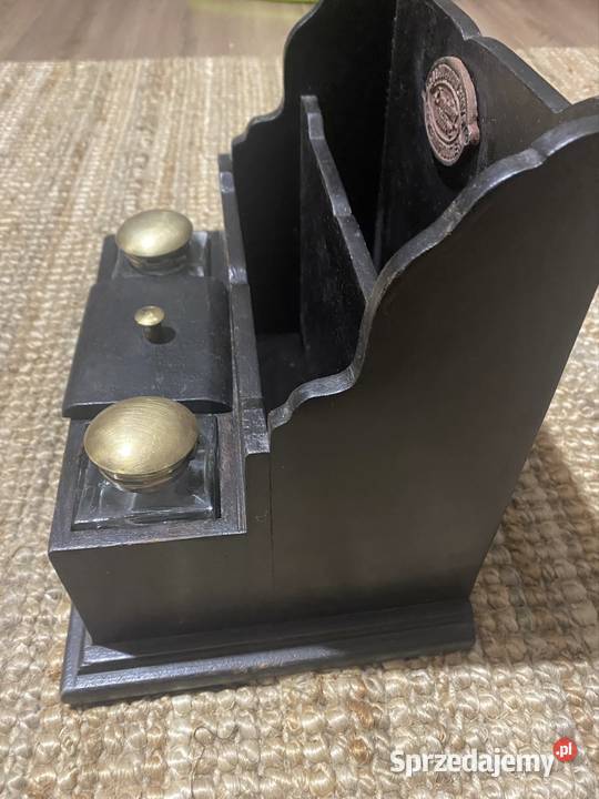 Organizer gazetnik drewniany indyjski stary Gorlice