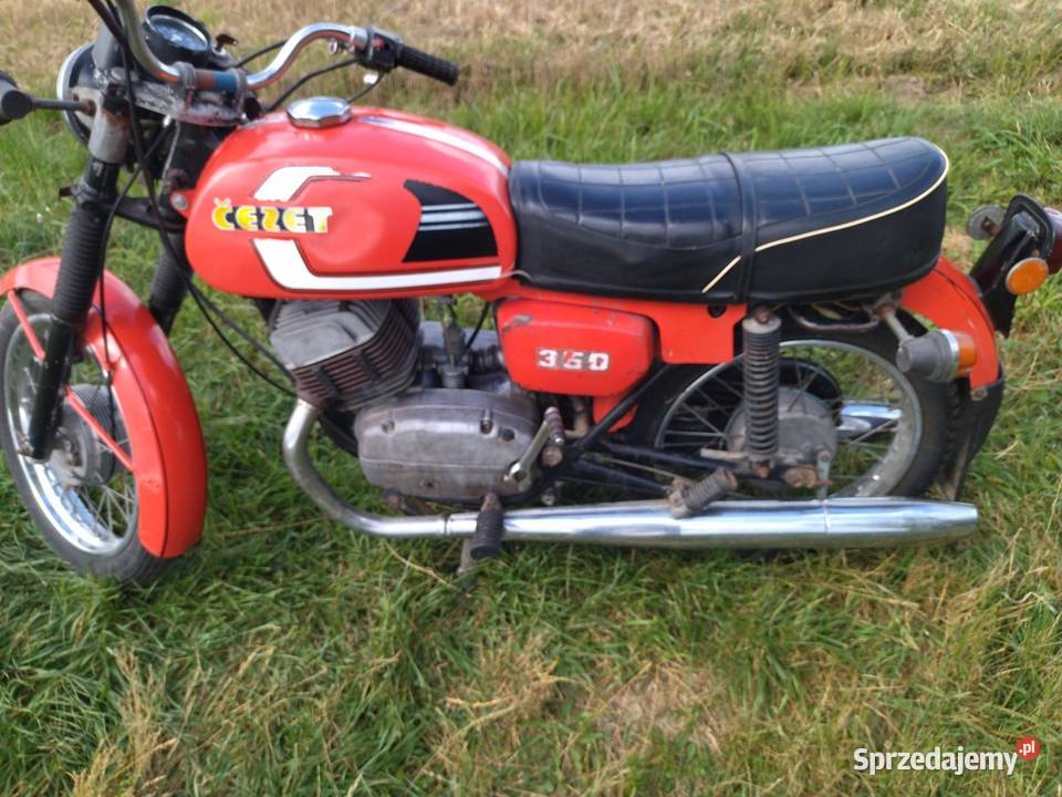 CZ 350 Jawa z dokumetami w oryginalnym malowaniu