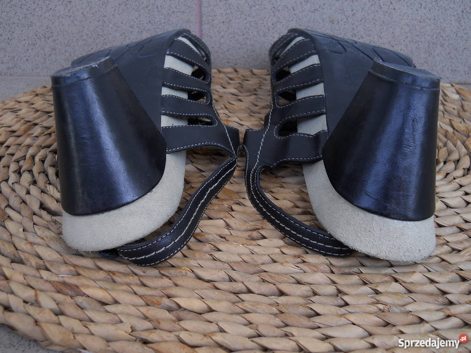 Earthies Siena 100 Skóra piękne Sandały Mega Łęczna