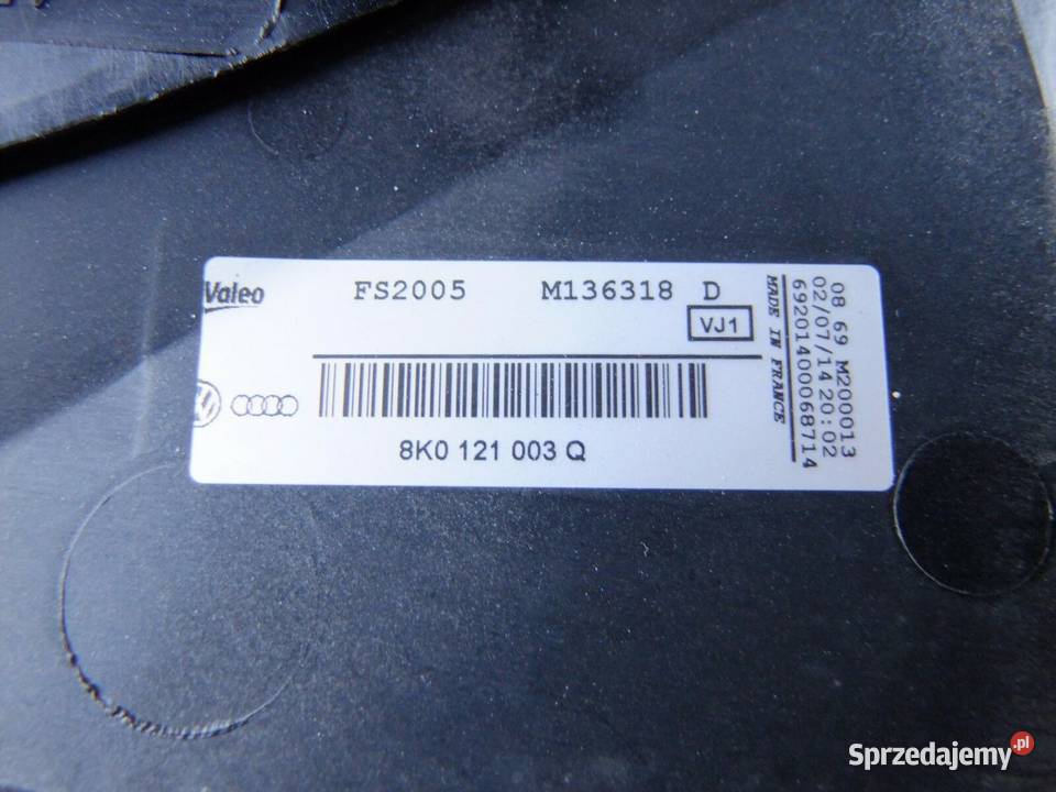 wentylator i obudowa wentylatora AUDI A4 A5 zachodniopomorskie Szczecin sprzedam