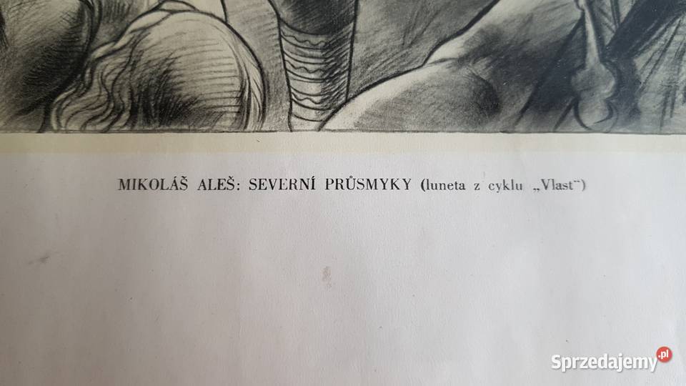 Stara grafika Mikolas Ales Severni Prusmyky Dąbrowa Górnicza