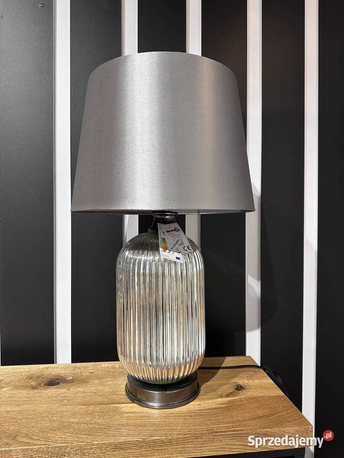 Lampa stołowa ArtPol Perry srebrna szklana Katowice