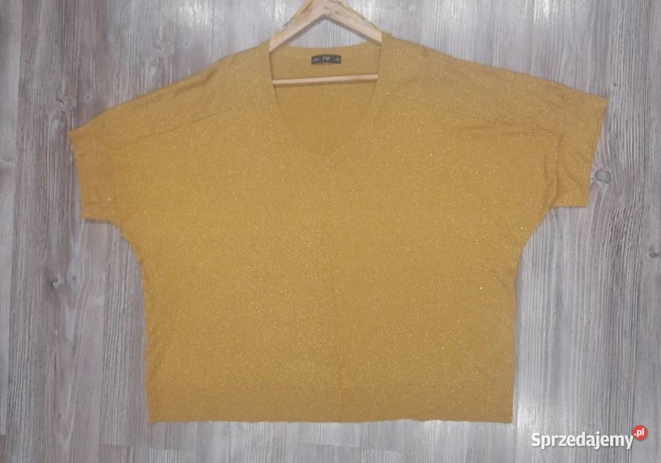 Bluzeczka w kolorze miodowym 4XL48 żółty/złoty Łódź