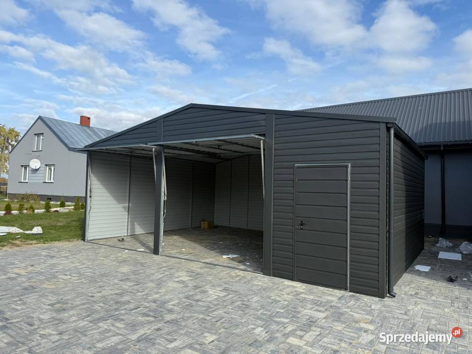Garaż blaszany dwustanowiskowy 8x6 Dach Sprzedaż Garaże i miejsca postojowe Warszawa